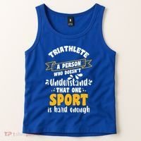 Triathlete Definition Triathlon Dads Triathletes Triathlon Gift Tank Top thumb 2