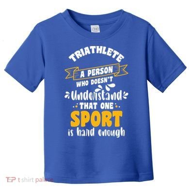 Triathlete Definition Triathlon Dads Triathletes Triathlon Gift Toddler T-Shirt