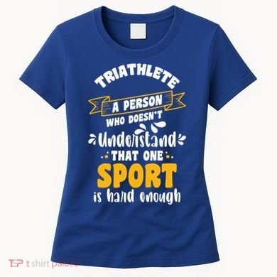 Triathlete Definition Triathlon Dads Triathletes Triathlon Gift Women's T-Shirt