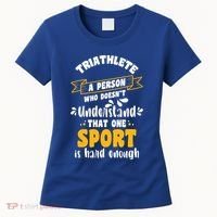 Triathlete Definition Triathlon Dads Triathletes Triathlon Gift Women's T-Shirt thumb 0