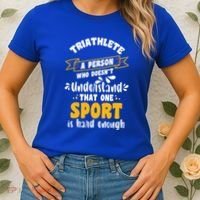 Triathlete Definition Triathlon Dads Triathletes Triathlon Gift Women's T-Shirt thumb 2