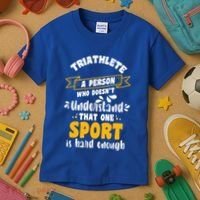 Triathlete Definition Triathlon Dads Triathletes Triathlon Gift Kids T-Shirt thumb 3