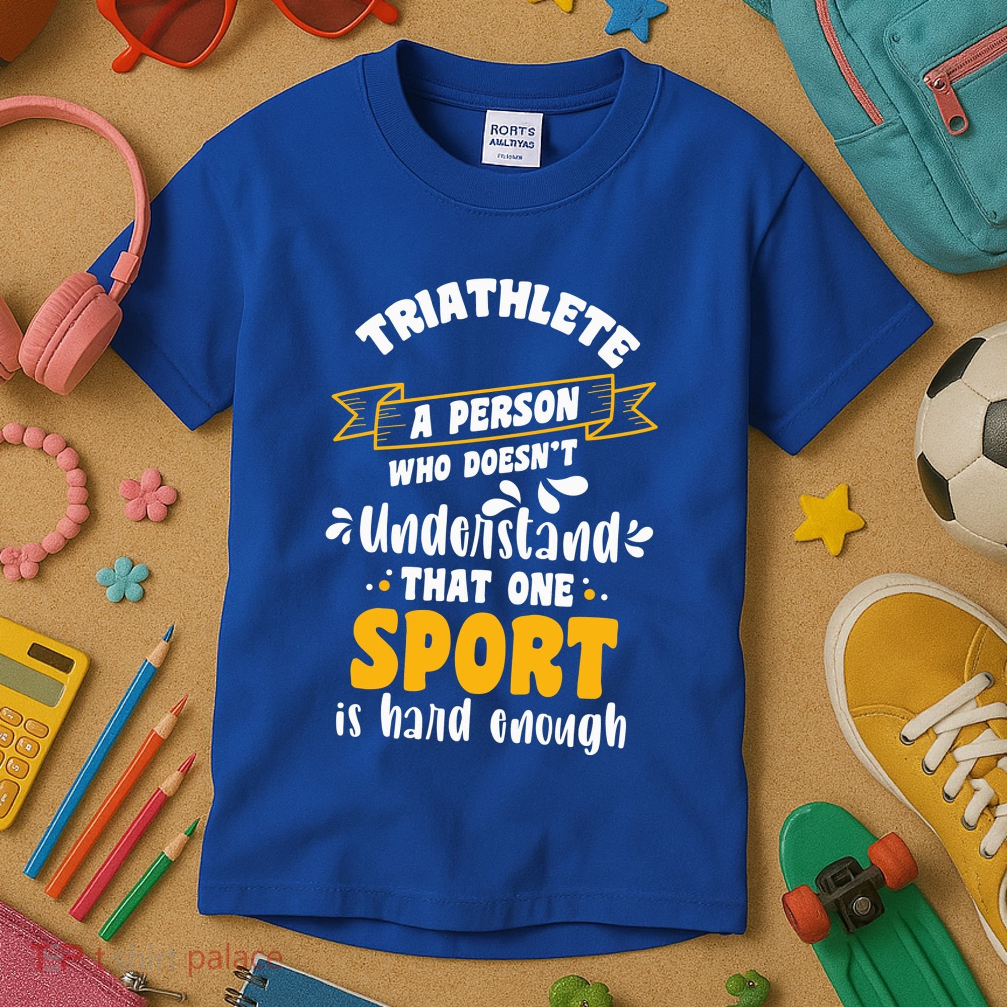 Triathlete Definition Triathlon Dads Triathletes Triathlon Gift Kids T-Shirt