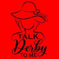 Talk Derby To Me Funny Derby Party Horse Racing Fans  Santa Hat thumb 1