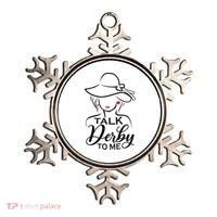 Talk Derby To Me Funny Derby Party Horse Racing Fans  Ornament thumb 0