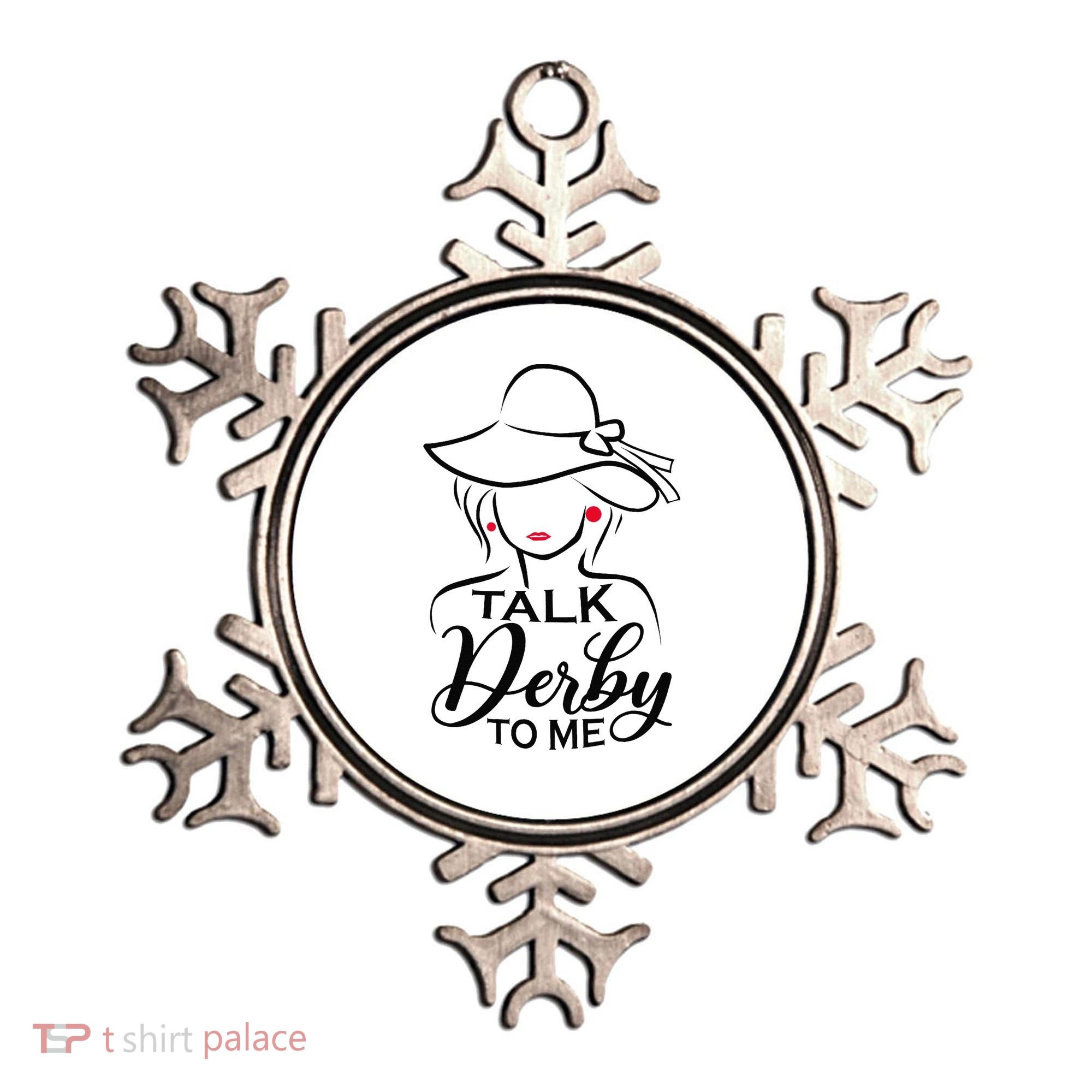 Talk Derby To Me Funny Derby Party Horse Racing Fans  Ornament