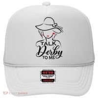 Talk Derby To Me Funny Derby Party Horse Racing Fans  Hat thumb 0