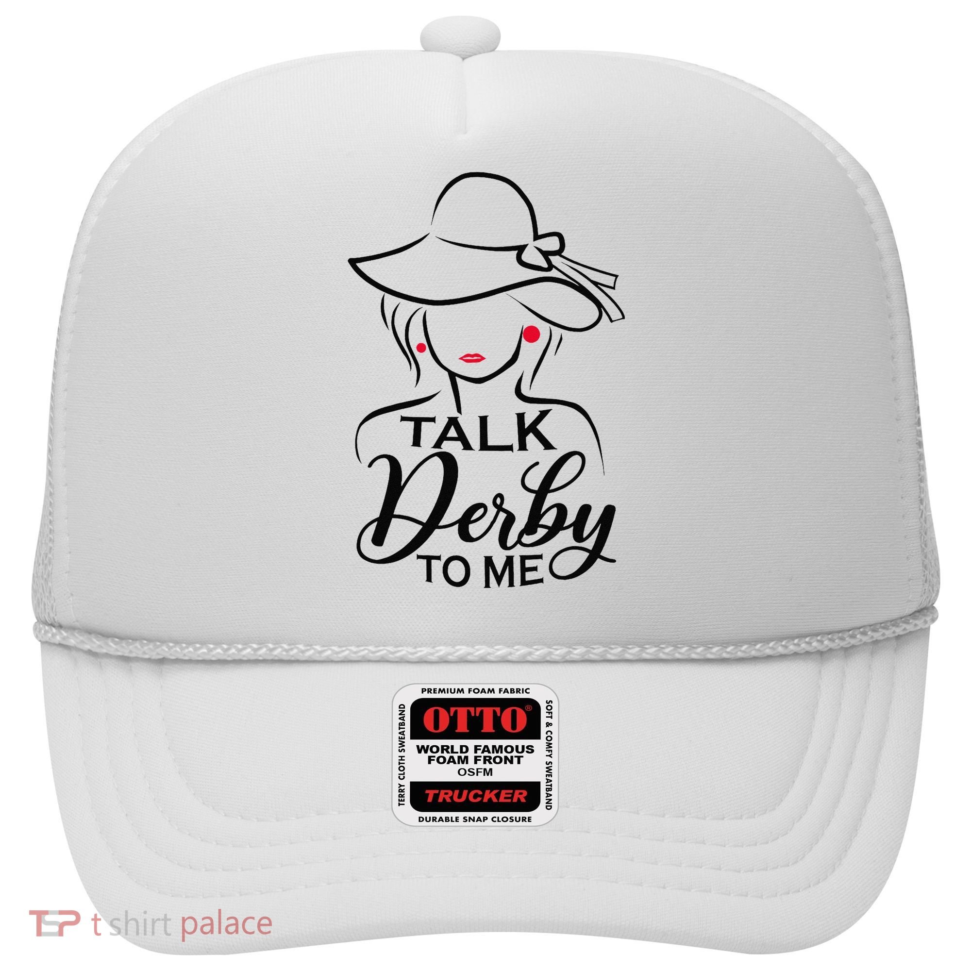 Talk Derby To Me Funny Derby Party Horse Racing Fans  Hat