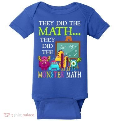 They Did The Math They Did The Monster Math Baby Bodysuit