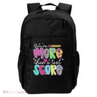 Test Day Teacher Youre More Than A Test Score Women Backpack thumb 0