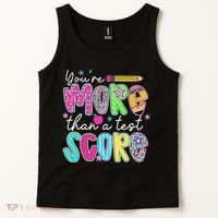 Test Day Teacher Youre More Than A Test Score Women Tank Top thumb 2