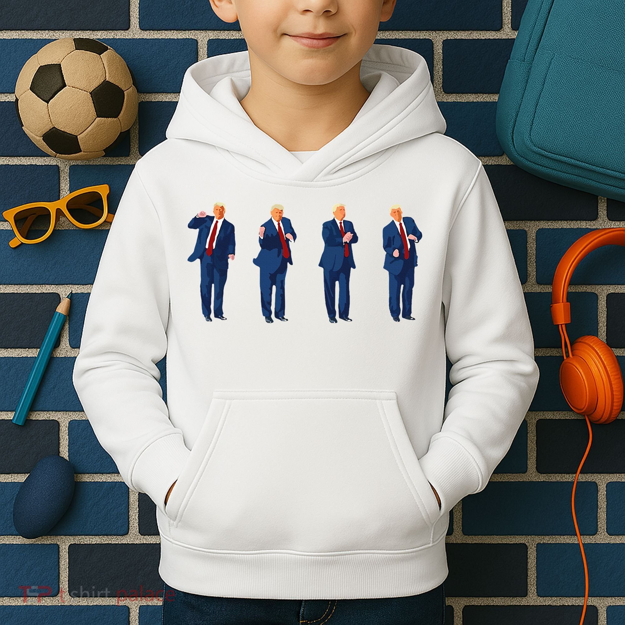 Trump Dance Trump 2024 Kids Hoodie