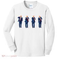 Trump Dance Trump 2024 Kids Long Sleeve Shirt thumb 0