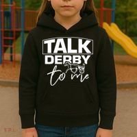 Talk Derby To Me Derby Horse Racing Funny Harness Racing Kids Hoodie thumb 3