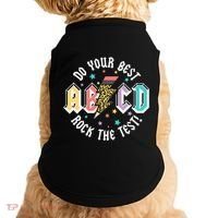 Test Day Teachers Boy Girl Abcd Rock The Test Testing Day Doggie Tank thumb 0