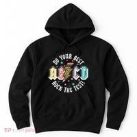 Test Day Teachers Boy Girl Abcd Rock The Test Testing Day Hoodie thumb 0