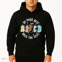 Test Day Teachers Boy Girl Abcd Rock The Test Testing Day Hoodie thumb 2