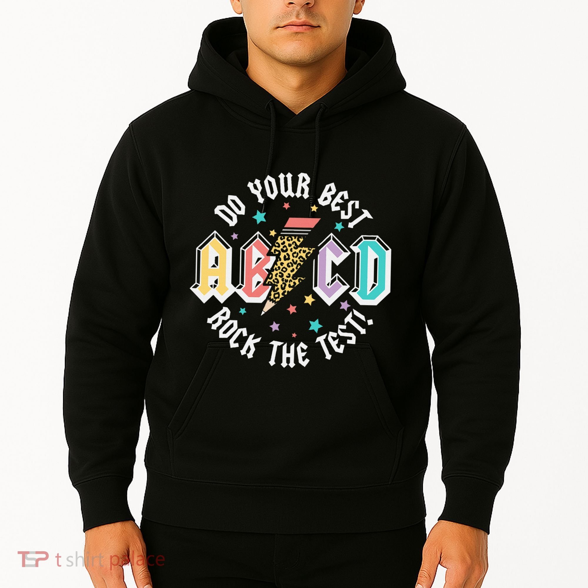 Test Day Teachers Boy Girl Abcd Rock The Test Testing Day Hoodie