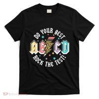 Test Day Teachers Boy Girl Abcd Rock The Test Testing Day T-Shirt thumb 0