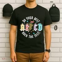 Test Day Teachers Boy Girl Abcd Rock The Test Testing Day T-Shirt thumb 6