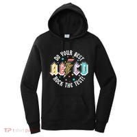 Test Day Teachers Boy Girl Abcd Rock The Test Testing Day Women's Hoodie thumb 0