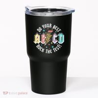 Test Day Teachers Boy Girl Abcd Rock The Test Testing Day Tumbler thumb 0