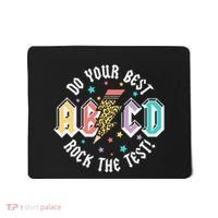 Test Day Teachers Boy Girl Abcd Rock The Test Testing Day Mousepad thumb 0