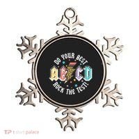 Test Day Teachers Boy Girl Abcd Rock The Test Testing Day Ornament thumb 0