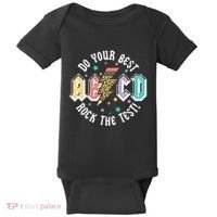 Test Day Teachers Boy Girl Abcd Rock The Test Testing Day Baby Bodysuit thumb 0