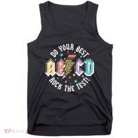 Test Day Teachers Boy Girl Abcd Rock The Test Testing Day Tank Top thumb 0