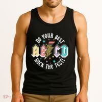 Test Day Teachers Boy Girl Abcd Rock The Test Testing Day Tank Top thumb 3