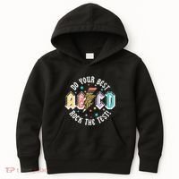 Test Day Teachers Boy Girl Abcd Rock The Test Testing Day Kids Hoodie thumb 0