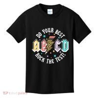 Test Day Teachers Boy Girl Abcd Rock The Test Testing Day Kids T-Shirt thumb 0