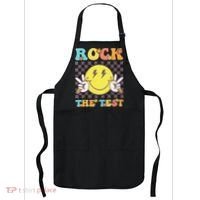 Testing Day Teacher Student Motivational Rock The Test Apron thumb 0