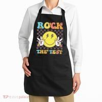 Testing Day Teacher Student Motivational Rock The Test Apron thumb 2