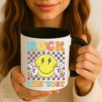 Testing Day Teacher Student Motivational Rock The Test Coffee Mug thumb 3