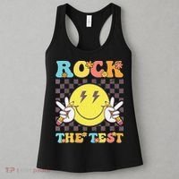 Testing Day Teacher Student Motivational Rock The Test Women's Tank Top thumb 3