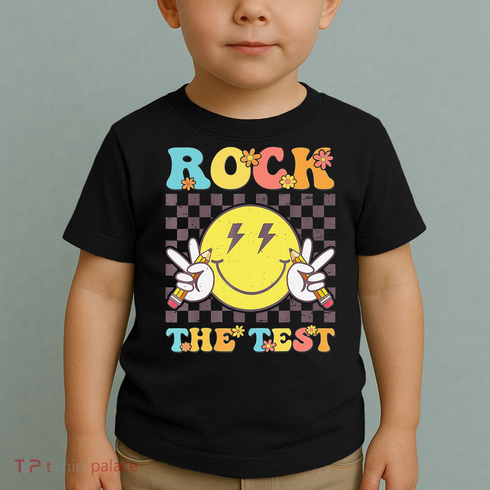 Testing Day Teacher Student Motivational Rock The Test Toddler T-Shirt