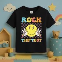 Testing Day Teacher Student Motivational Rock The Test Toddler T-Shirt thumb 3