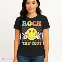 Testing Day Teacher Student Motivational Rock The Test Women's T-Shirt thumb 4