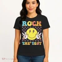 Testing Day Teacher Student Motivational Rock The Test Women's T-Shirt thumb 4