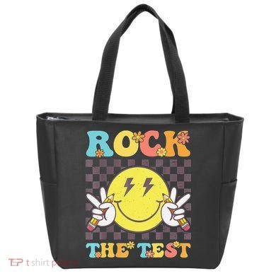 Testing Day Teacher Student Motivational Rock The Test Tote Bag