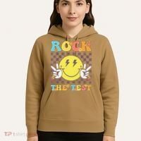 Testing Day Teacher Student Motivational Rock The Test Hoodie thumb 5