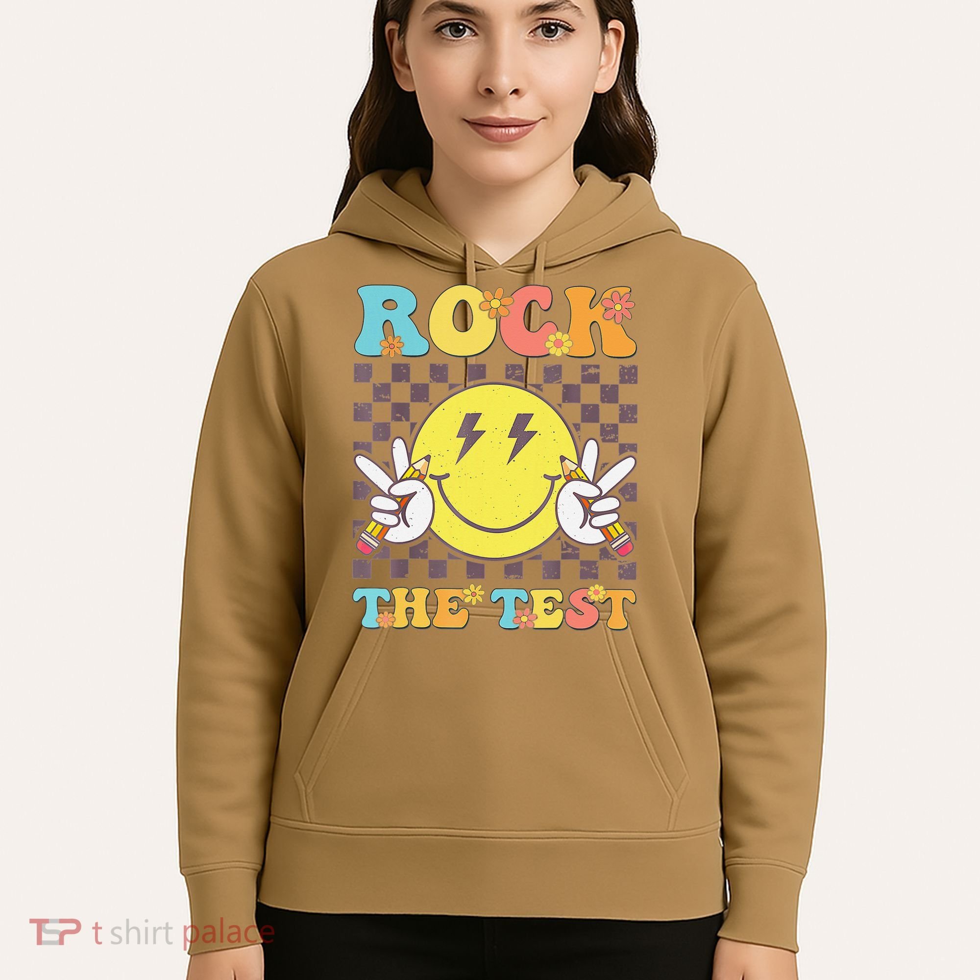 Testing Day Teacher Student Motivational Rock The Test Hoodie