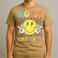 Testing Day Teacher Student Motivational Rock The Test T-Shirt thumb 3