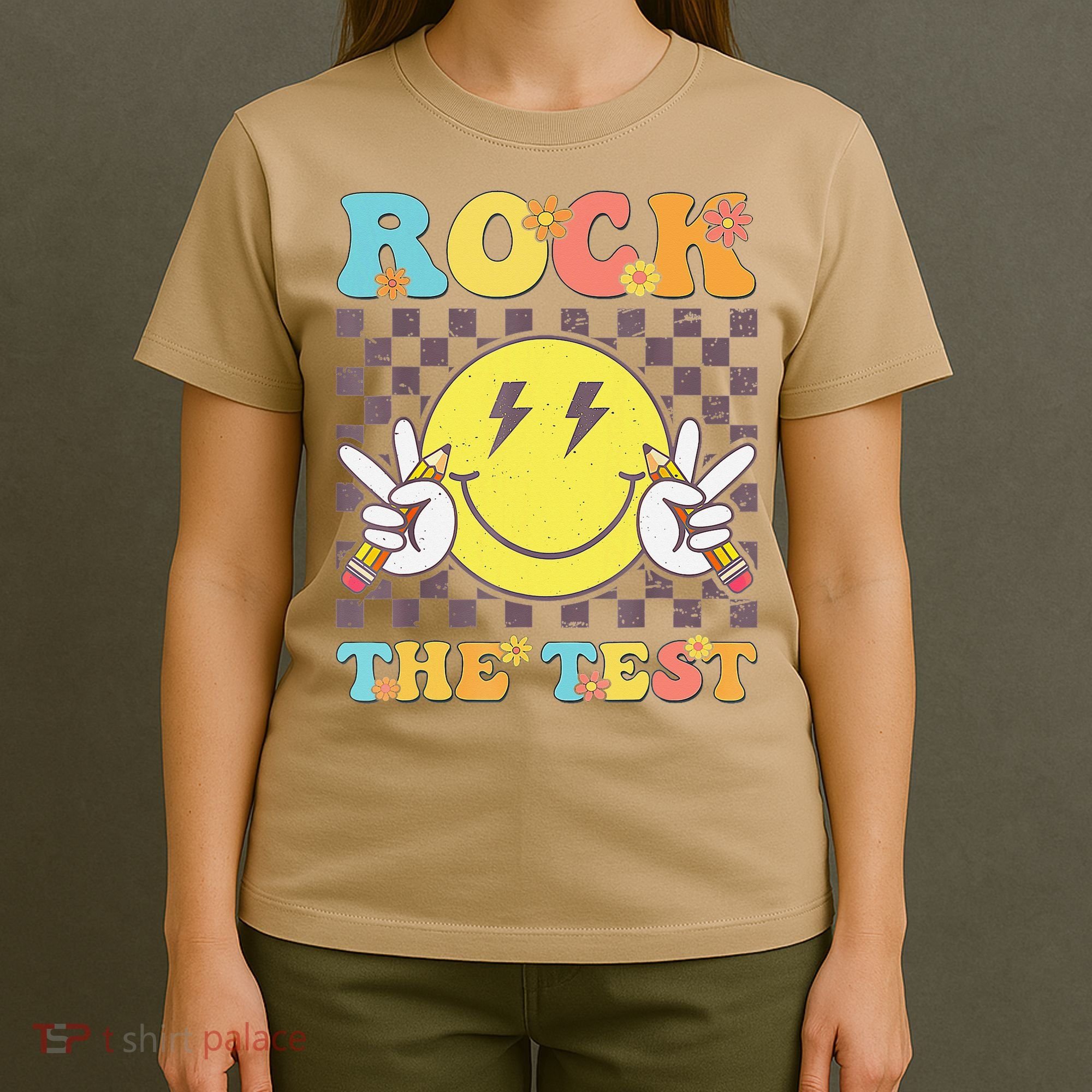Testing Day Teacher Student Motivational Rock The Test T-Shirt