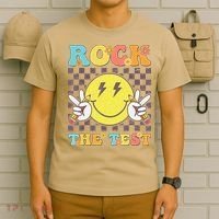 Testing Day Teacher Student Motivational Rock The Test T-Shirt thumb 6