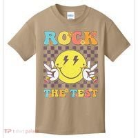 Testing Day Teacher Student Motivational Rock The Test Kids T-Shirt thumb 0