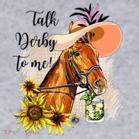 Talk Derby To Me Sunflower Horse Racing Women's Sweatshirt thumb 2