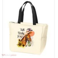Talk Derby To Me Sunflower Horse Racing Tote Bag thumb 3